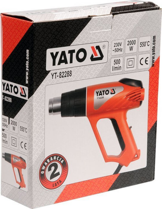 Suflanta aer cald YATO 2000W 350°-550°C 500 l/min [5]