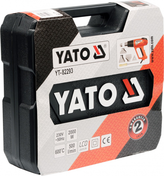 Suflanta aer cald YATO, termostat digital, accesorii, 2000W [3]