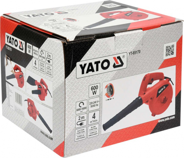 Suflanta frunze YATO electrica 600W functie aspirare [3]