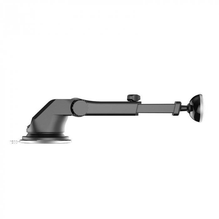 Suport auto telescopic magnetic telefon BASEUS Solid Series pentru parbriz / bord (argintiu) SULX-0S [5]