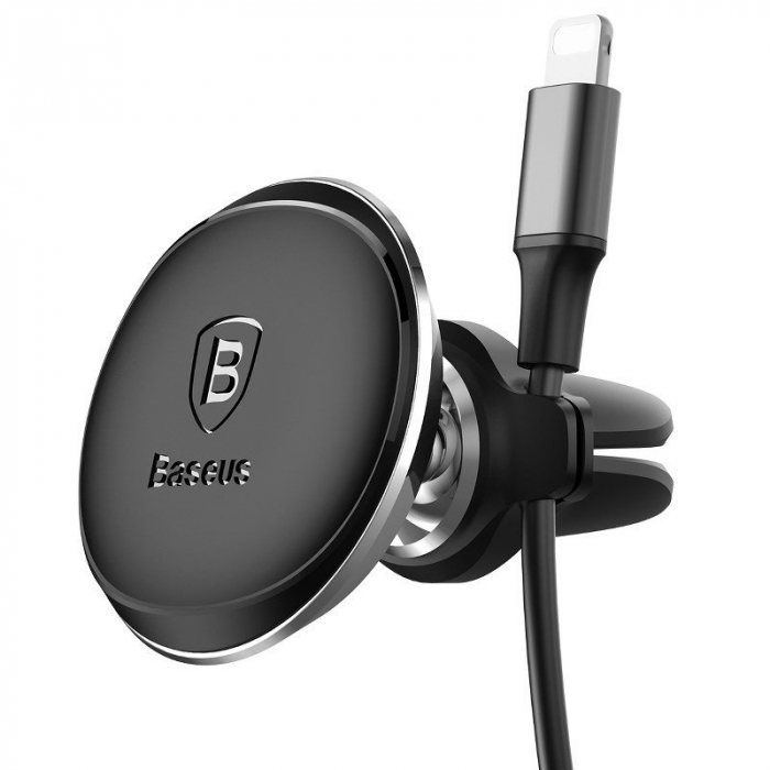Suport auto magnetic telefon BASEUS pentru grila ventilatie (negru) SUGX-A01 [2]
