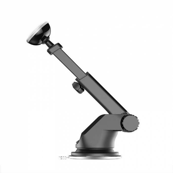 Suport auto telescopic magnetic telefon BASEUS Solid Series pentru parbriz / bord (argintiu) SULX-0S [4]