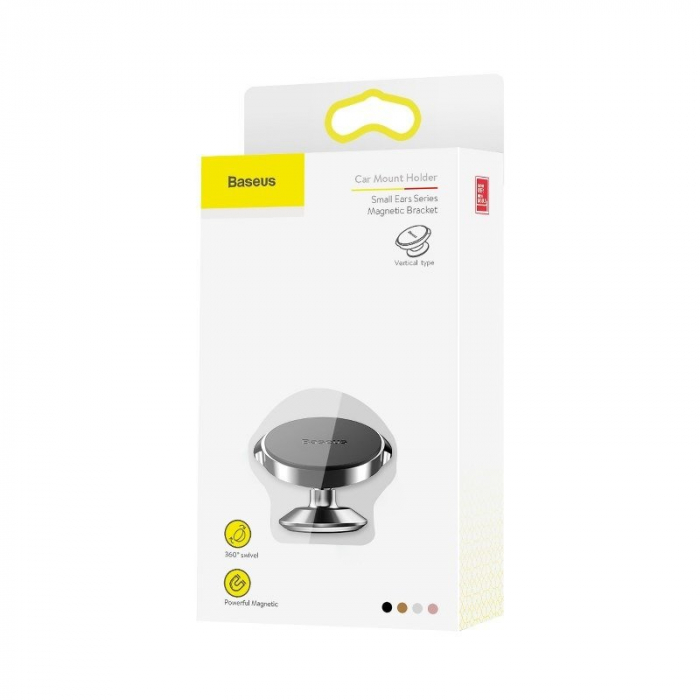 Suport auto magnetic telefon BASEUS Small Ears pentru bord (negru) SUER-B01 [6]