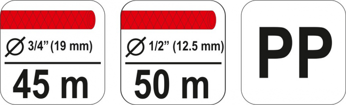 Suport Furtun YATO, 3/4 inch - 20m, 1/2 inch - 30m [3]