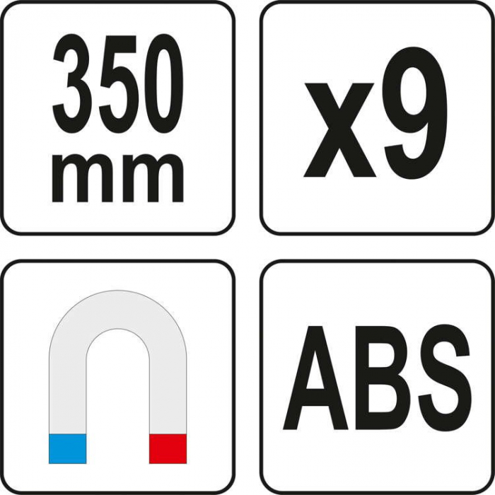 Suport magnetic pentru surubelnite YATO 350mm ABS [5]