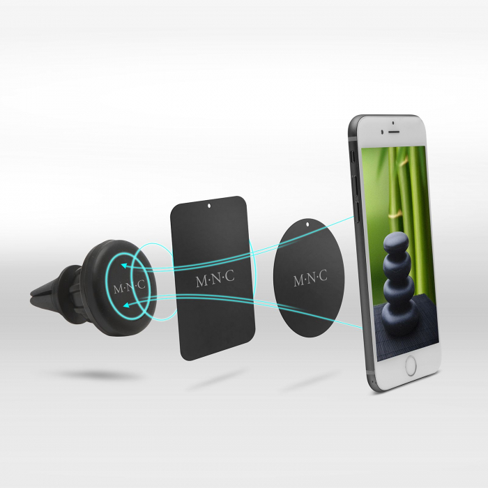Suport magnetic universal cu fixare in grila de ventilatie [2]