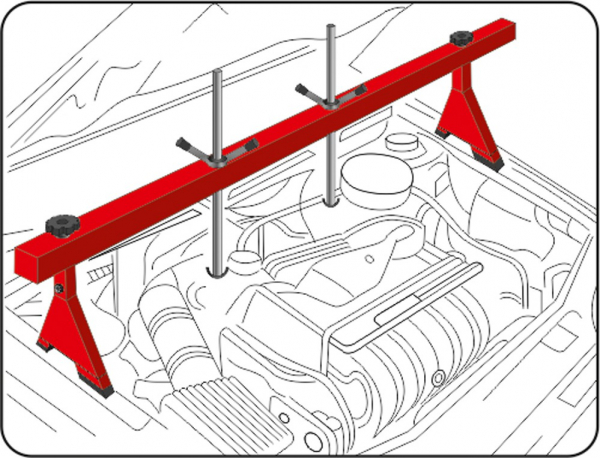Suport ridicare motor YATO 1500mm maxim 500kg [3]