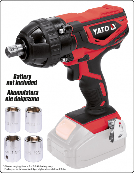 Surubelnita de Impact YATO, 1/2 inch, 18V, 300Nm (fara acumulator si incarcator) [4]