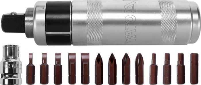 Surubelnita de impact YATO metalica CrV 160mm 15 piese [2]