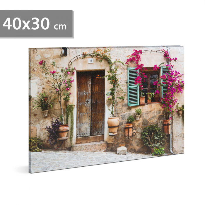 Tablou decorativ cu LED - , Street View, - 2 x AA, 40 x 30 cm