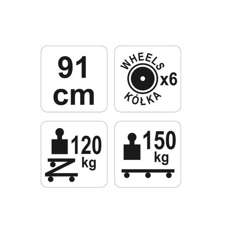 Pat mobil YATO, targa pentru service auto 2 in 1 [7]