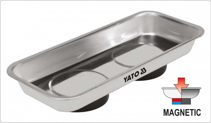 Tavita magnetica pentru accesorii YATO 68x152mm [4]
