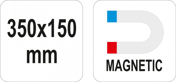 Tavita magnetica pentru accesorii YATO 350x150mm [4]