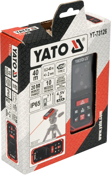 Telemetru cu laser YATO, 0.2 - 40m [4]