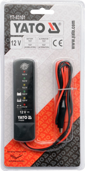 Tester acumulatori si alternator YATO, digital, 12V [2]