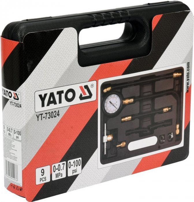 Kit masurare presiune injectoare YATO 9 piese [4]