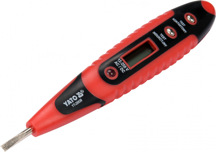 Tester digital tensiune YATO LCD LED 12-250V 145mm [2]