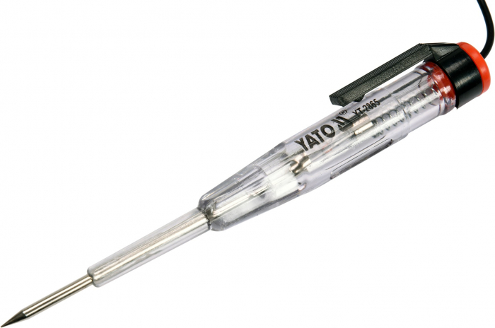 Tester tensiune YATO pentru circuite auto 6-24V cablu 90cm [2]