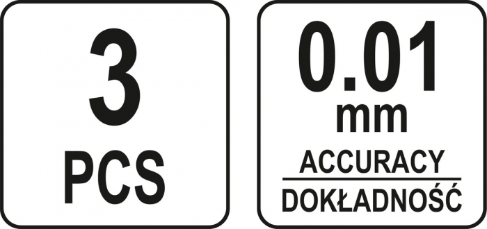 Set pentru verificare curba discuri de frana YATO 3buc [5]