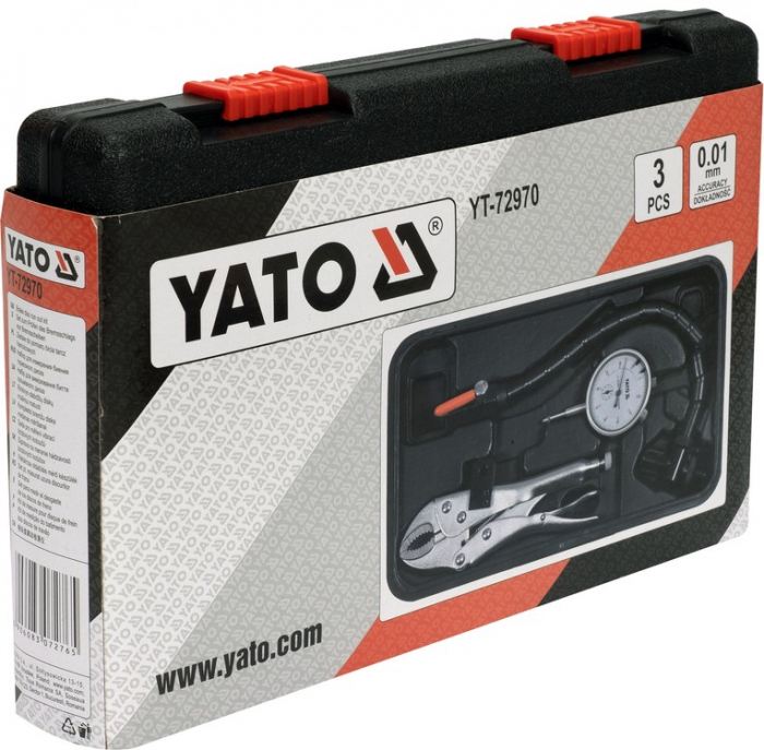 Set pentru verificare curba discuri de frana YATO 3buc [4]