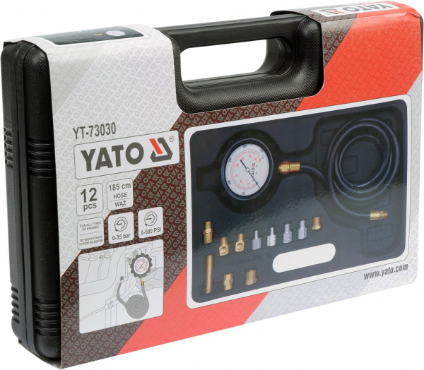 Tester presiune ulei YATO, 0 - 500PSI, 0 - 35bar [4]