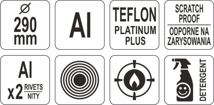 Tigaie aluminiu pentru clatite YATO PTFE 30cm [11]