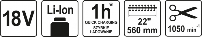 Foarfeca electrica pentru tuns gard viu YATO 18V (Fara acumulator si incarcator) [6]
