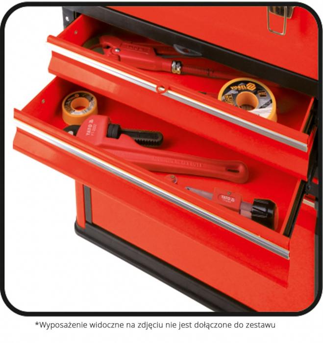 Troler pentru scule YATO 3 sertare 520X320X720mm [11]
