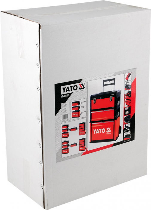 Troler pentru scule YATO 3 sertare 520X320X720mm [12]