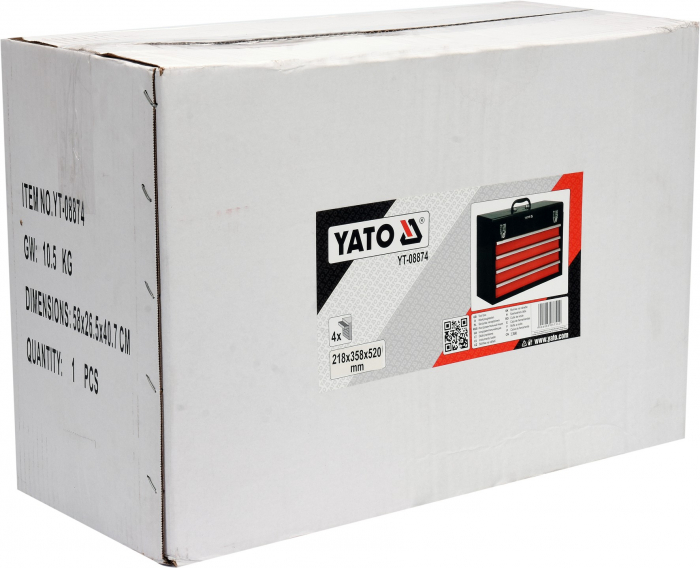 Cutie scule metalica YATO 4 sertare 218x360x520mm [5]