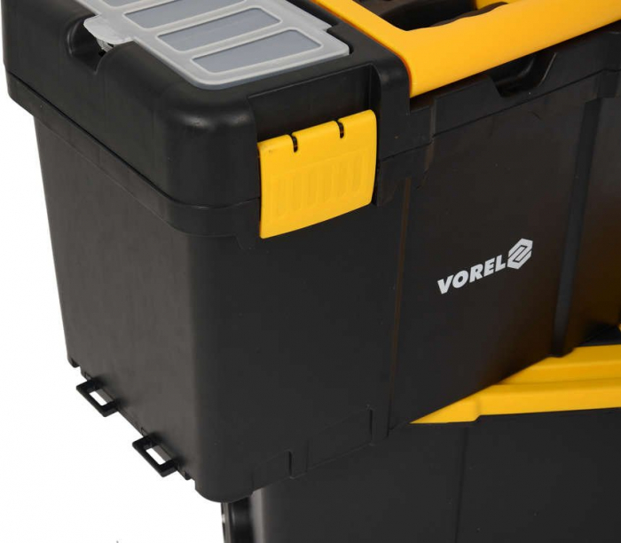 Troler scule VOREL PP/ABS 2 sectiuni 460x260x625/830 mm [10]