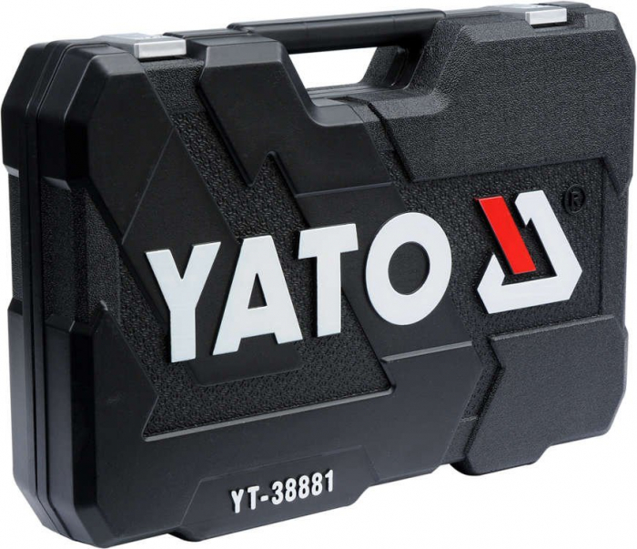 Trusa chei tubulare + antrenor YATO 1/2-3/8-1/4 129buc CrV [4]