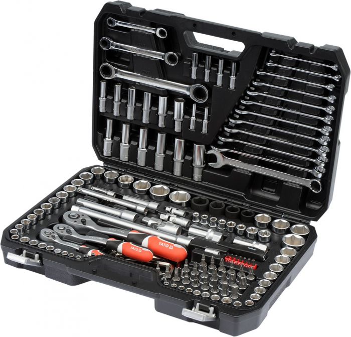 Trusa chei tubulare profesionala YATO 150buc 1/4-3/8-1/2 CrV-CrMo [2]