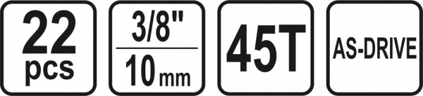 Trusa Chei Tubulare STHOR, CrV, 3/8 inch, 22 buc [5]