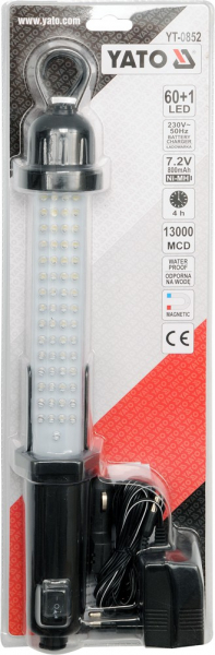 Pachet YATO, Trusa chei tubulare, 82buc, CrV + Lampa cu led, fara cablu, magnetica, 7.2V, 800mAh [7]