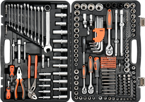 Trusa scule STHOR, 1/2-3/8-1/4, 225 buc, CrV [2]