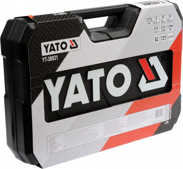 Trusa de scule Yato, tubulare + antrenor,  CrV, 173buc [4]