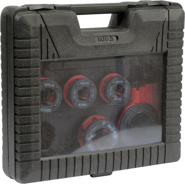 Trusa filiere YATO, pentru tevi, 3/8 - 1/2 - 3/4 - 1 tol, 5buc [3]