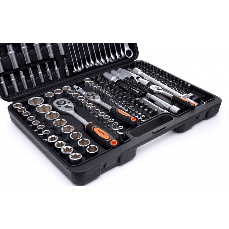 Trusa Scule Chei Si Tubulare KRAFT&DELE 1/4-3/8-1/2, 219 piese KD10470 [4]