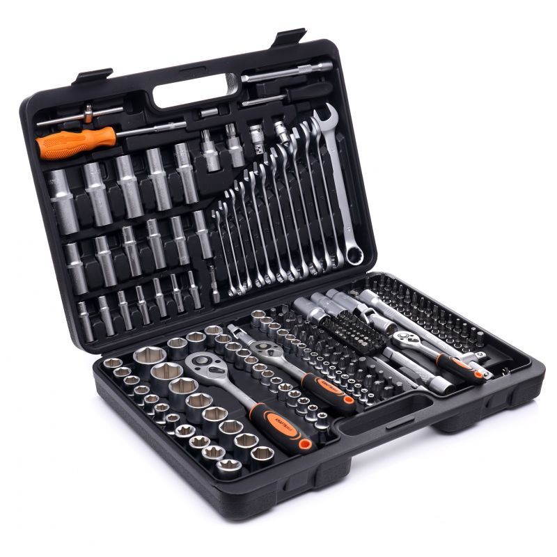 Trusa Scule Chei Si Tubulare KRAFT&DELE 1/4-3/8-1/2, 219 piese KD10470 [2]