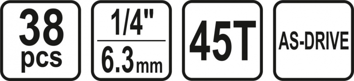 Trusa tubulare 1/4 STHOR 38buc XS [6]
