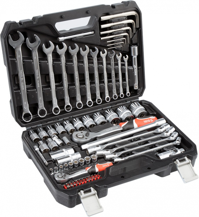 Trusa tubulare YATO 1/4-1/2 CrV 77pcs [4]