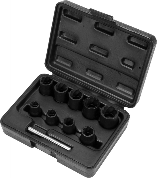 Trusa tubulare YATO, pentru piulite deteriorate, 3/8", 10buc [4]