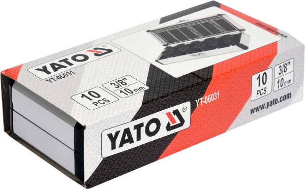 Trusa tubulare YATO, pentru piulite deteriorate, 3/8", 9 - 19mm, 10buc [4]