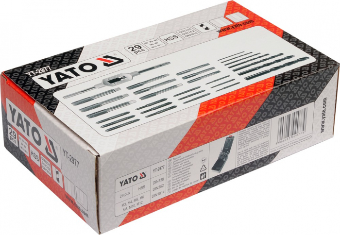 Trusa YATO Tarozi M3-M12 HSS 29buc [2]
