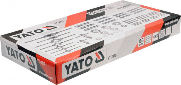 Trusa YATO, Tarozi si Filiere, M3-M20, HSS, 56buc [3]