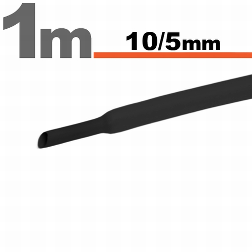 Tub termocontractibilnegru , 10 5 mm