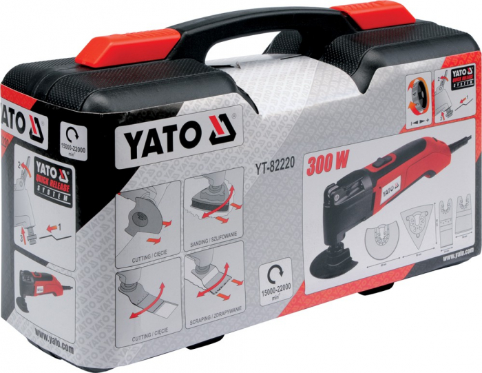 Unealta multifunctionala oscilanta YATO 300W viteza reglabila + accesorii [5]
