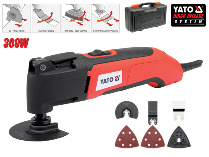 Unealta multifunctionala oscilanta YATO 300W viteza reglabila + accesorii [2]