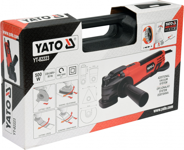 Unealta multifunctionala oscilanta YATO 500W viteza reglabila [4]